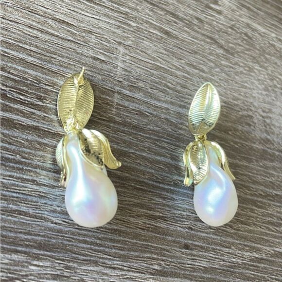 Bohemian pearl drop earrings N123 - Picture 2 of 3